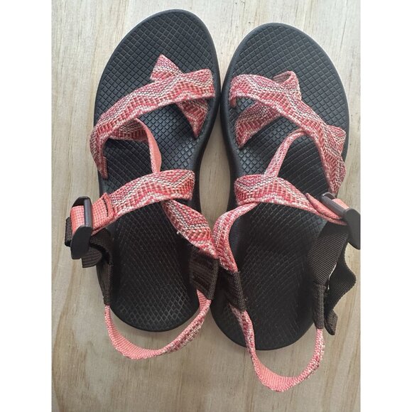 Chaco Z2 Strap Sandals Womens Size 7 Trail Hiking Water Oranges - Picture 1 of 5